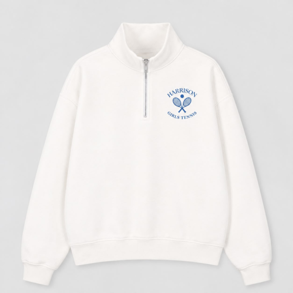 Embroidered 1/4 Zip Sweater